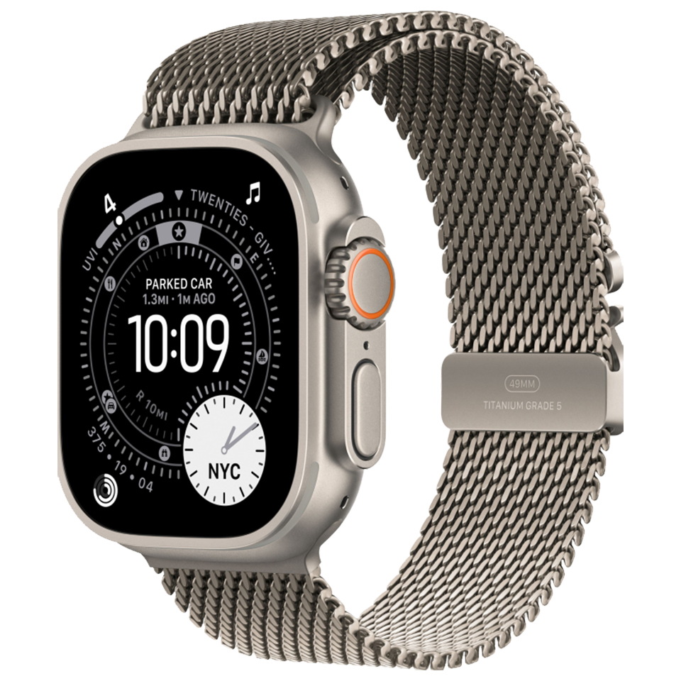 Apple Watch Ultra 3 Natural Titanium Milanese Loop Natural