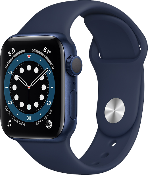 Apple Watch S6 44mm Blue Sport Band