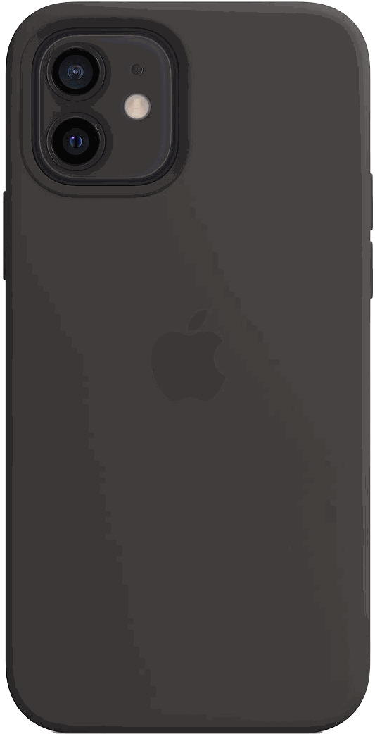 Чехол для Apple iPhone 12 Silicone Case MagSafe Чёрный